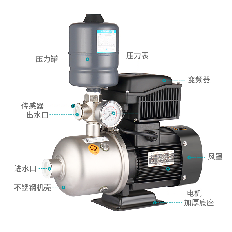 新界变频增压泵BW2-4不锈钢恒压供水泵