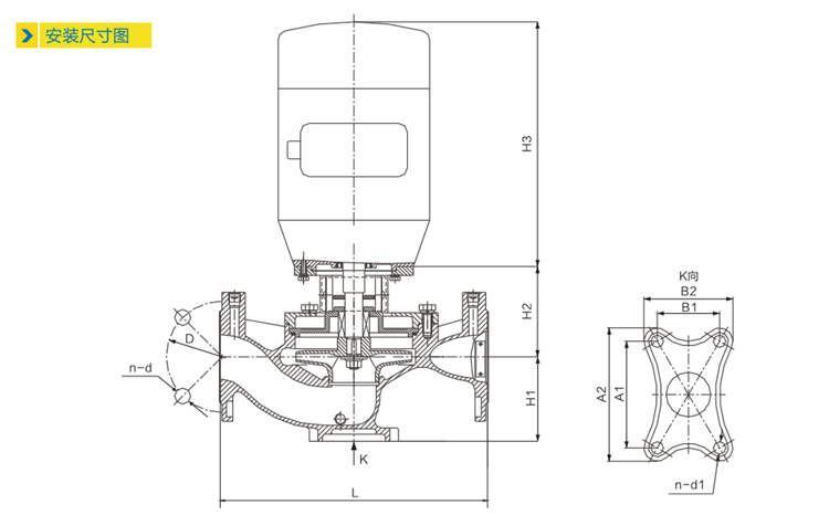 5.5千瓦单级离心泵SGR50-200-S(图3)